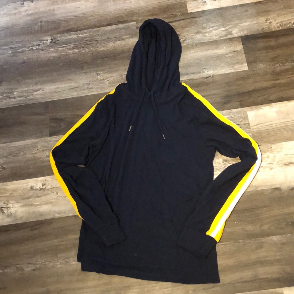 navy blue hoodie
